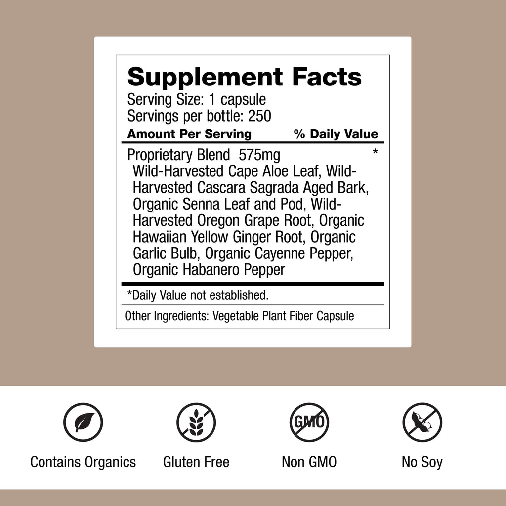 Dr. Schulze's Intestinal Formula #1 - Bowel Movement Supplement for Colon Health Support - Bloating & Constipation Aid - Intestinal Cleanse - All-Natural - Plant-Based - Vegan - 250 Count Dr. Schulze'sBuy Supplements Australia
