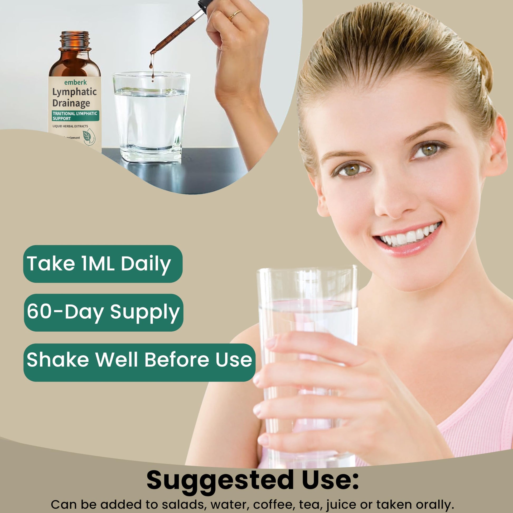 Lymphatic Drainage Drops, 2000mg Herbal Blend with Elderberry & Echinacea Dandelion，– Supports Lymphatic Drainage, Immune System & Detox 2 fl oz (2pcs) Generic buy supplements Au