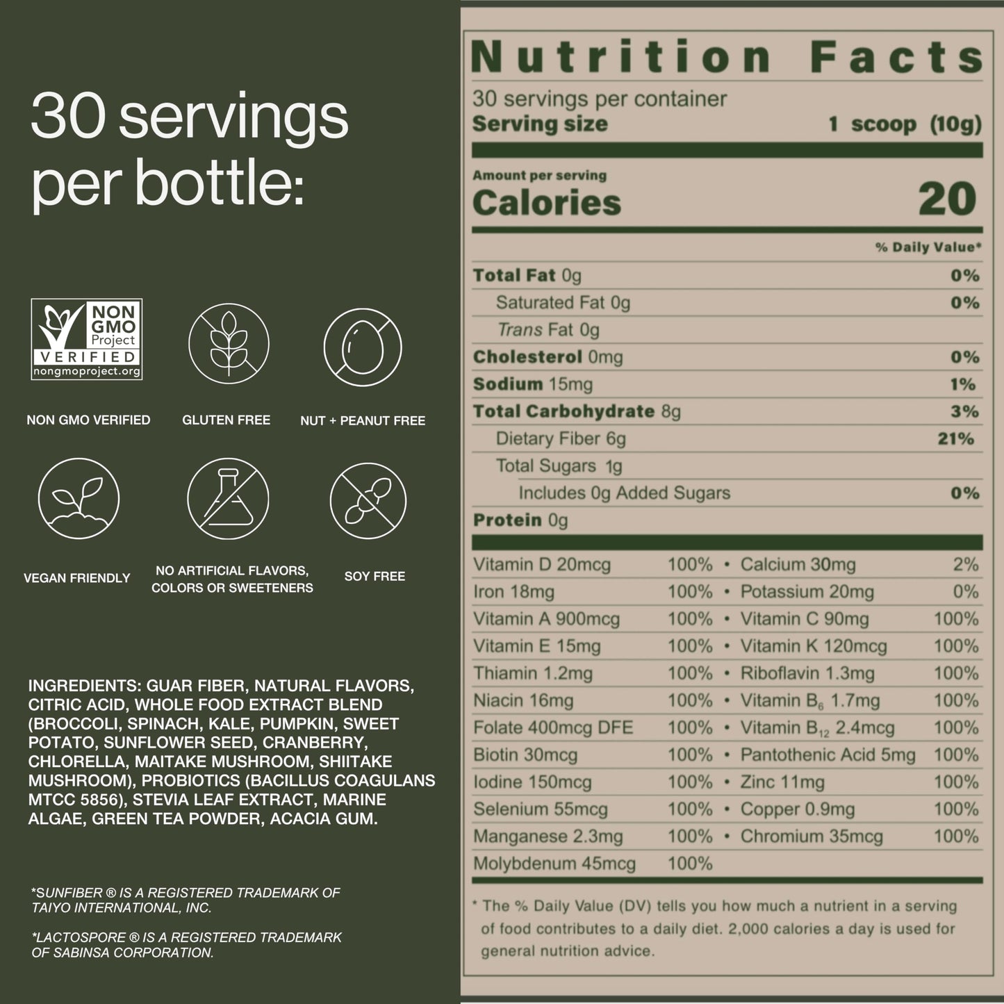 B.WILD Plant-Based Multivitamin Superfood Drink Mix – Refreshing Peach Green Tea with Vitamins, Minerals, Prebiotics & Probiotics for Gut Health & Daily Wellness – 30 Servings – Vegan, Gluten-Free B.WILD buy supplements Au