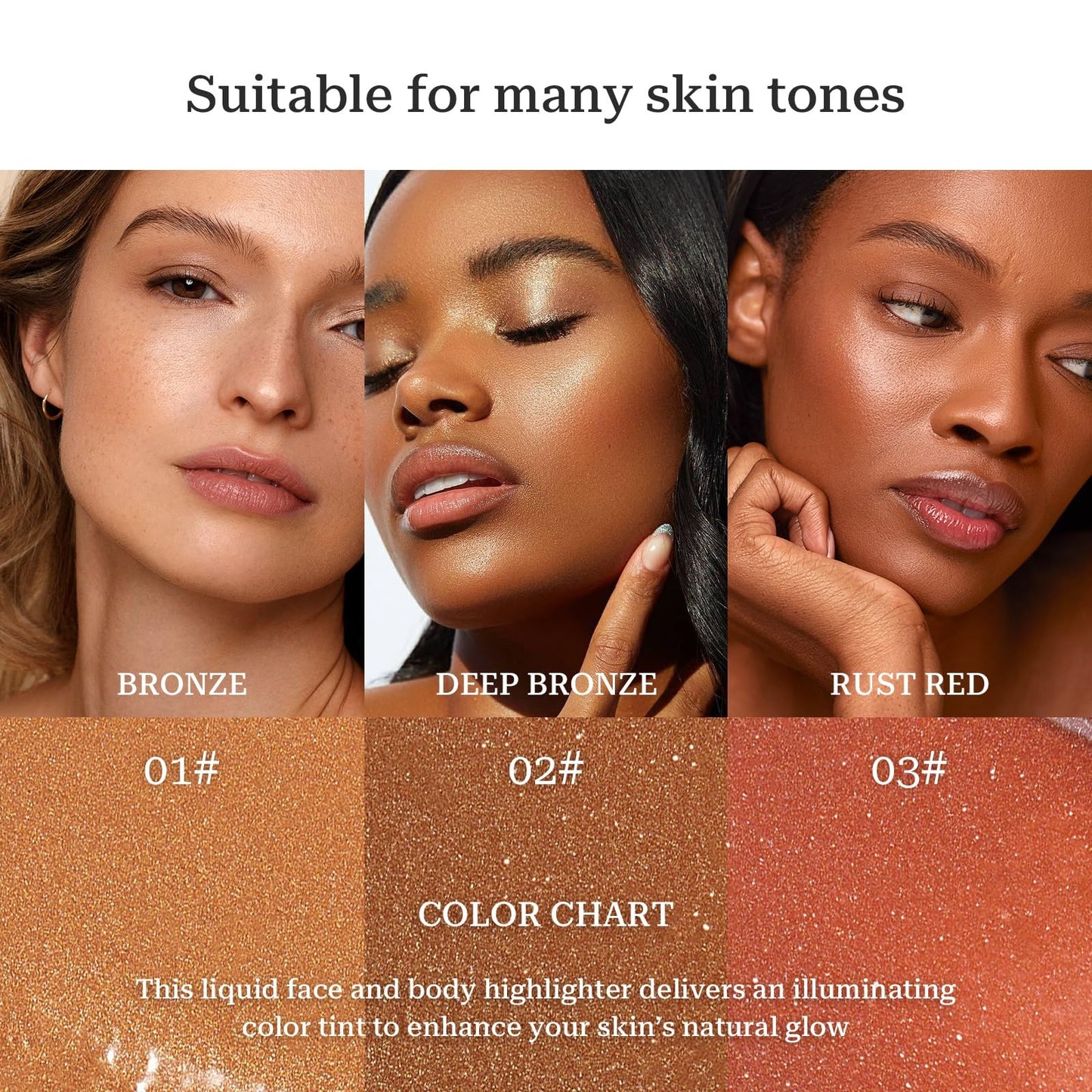 SWETIYOU Bronzing Drops, Lightweight and Non-greasy Liquid Bronzer for Face & Body, Instant Sunshine Glow Serum for Flawless Skin & Radiant Finish (RUST RED) SWETIYOUBuy Supplements Australia