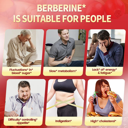 14-in-1 Berberine with Ceylon Cinnamon Supplement Liquid Drops, 1800mg + 30:1 Liposomal Tech with Cayenne Pepper, Soursop, Chromium, Bitter Melon, Turmeric, Moringa, Gymnema