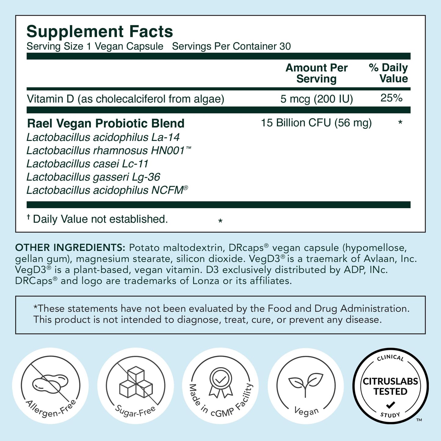Rael Probiotics for Women - pH Balance Supplement with Prebiotics, Vaginal Immune Health (30 Servings)