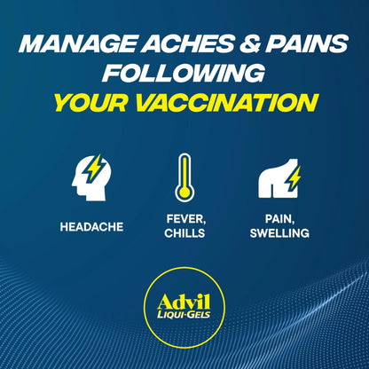 Advil Liqui-Gels Pain Reliever and Fever Reducer, Pain Medicine for Adults with Ibuprofen 200mg for Headache, Backache, Menstrual Pain and Joint Pain Relief - 160 Liquid Filled Capsules AdvilBuy Supplements Australia