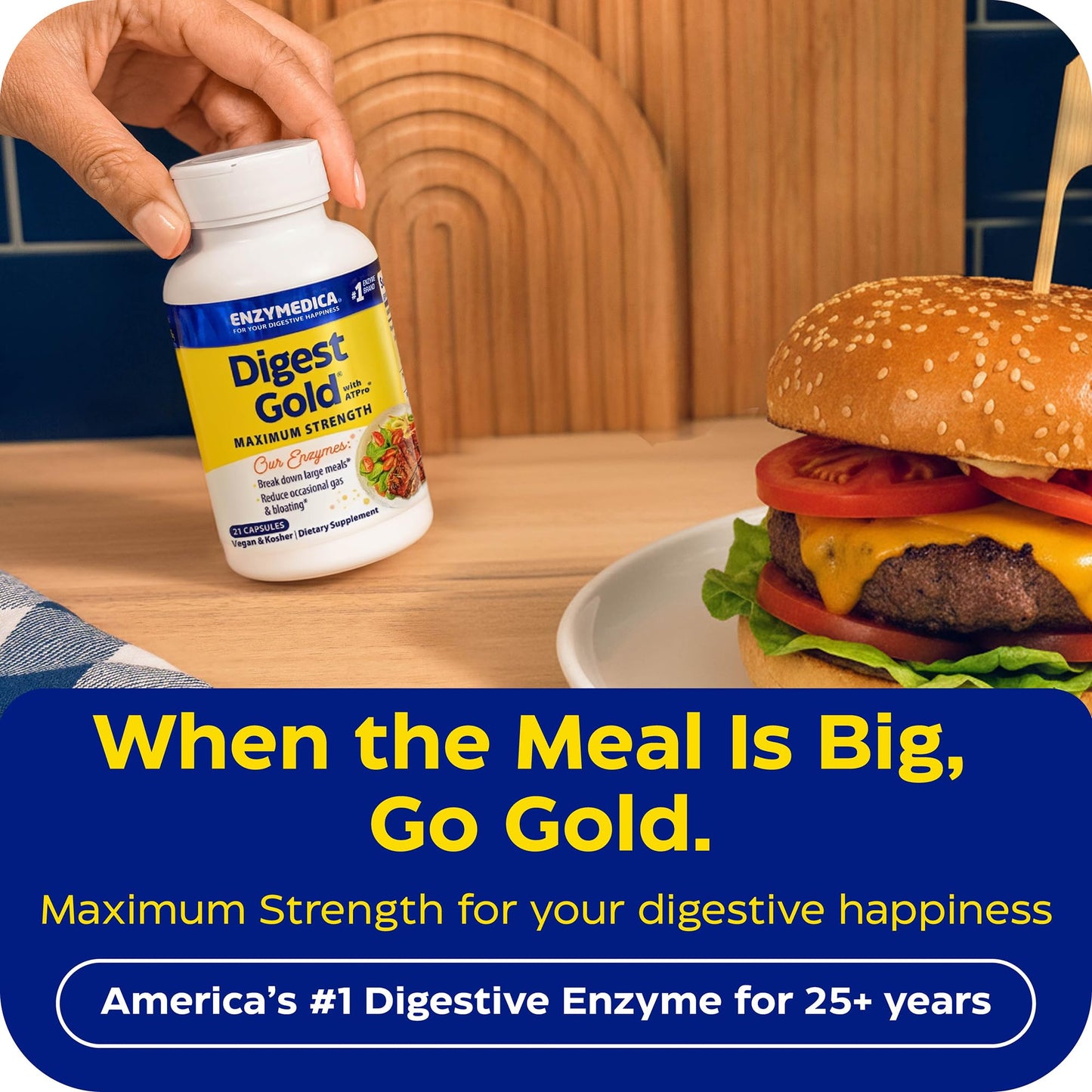 Enzymedica, Digest Gold + ATPro, Maximum Strength Enzymes, 45 Capsules