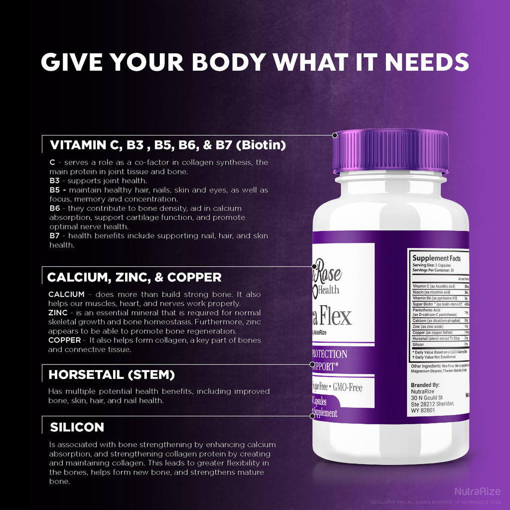 (2 Pack) Ultra Flex Capsules, Advanced Joint Support Supplement, Ultra Flex Natural Joint Health Formula, Max Strength Pills for Joint Wellness and Mobility, UltraFlex Vitamin Reviews (120 Capsules) NutraRizeBuy Supplements Australia
