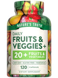 Nature's Truth Fruit and Veggies Supplement | 120 Vegetarian Capsules | 20+ Fruits & Vegetables | Vegetarian, Non-GMO, and Gluten Free Supplement Nature's TruthBuy Supplements Australia