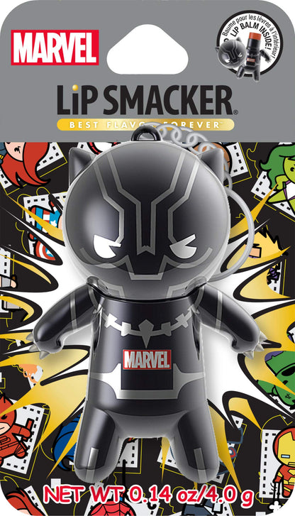 Lip Smacker Marvel Lip Balm Keychain, Clear & Glossy, Fun & Giftable, Cruelty Free - Black Panther Lip SmackerBuy Supplements Australia