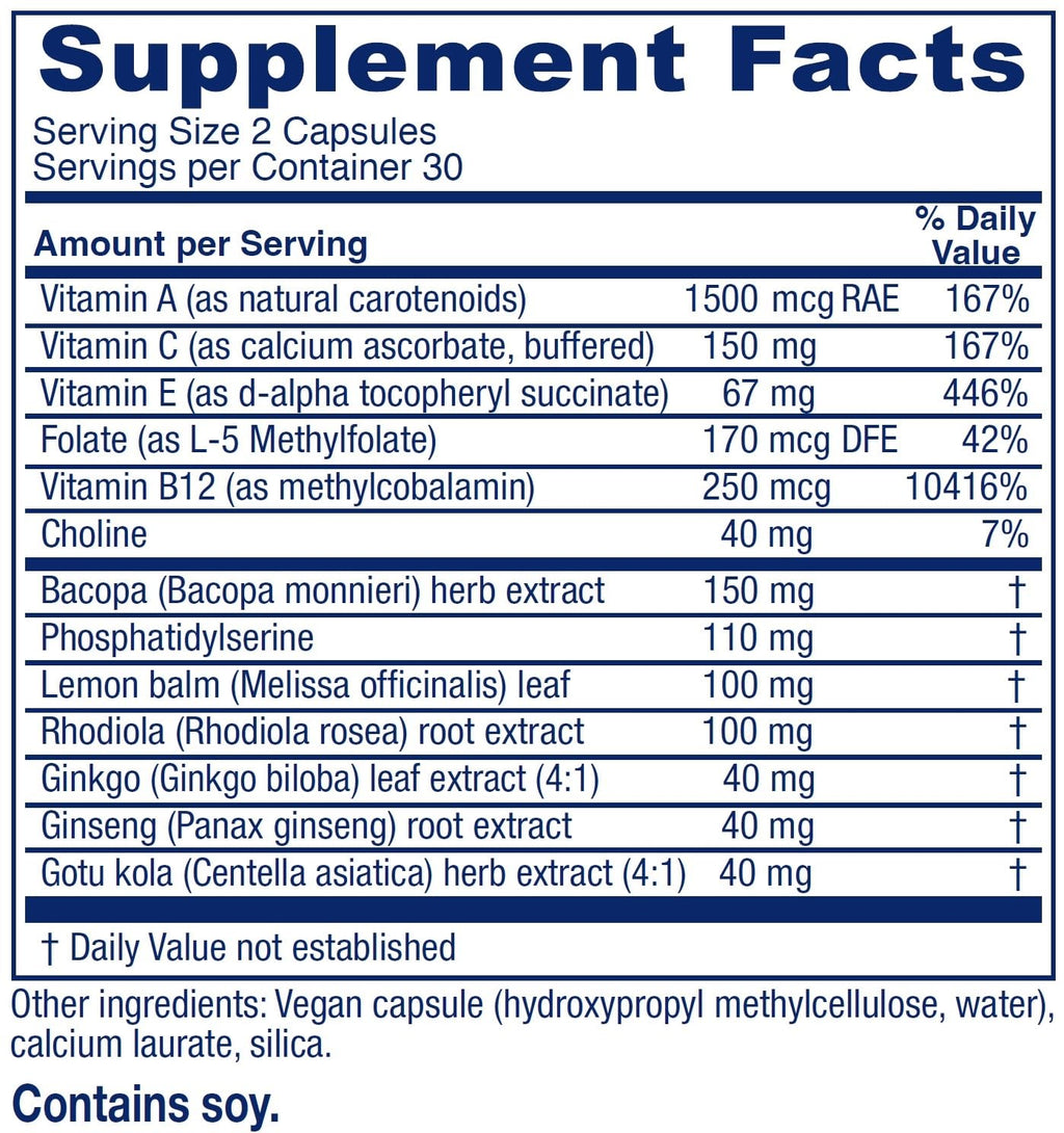 Vitanica MindBlend, Brain Support, Vegan, 60 Capsules VitanicaBuy Supplements Australia