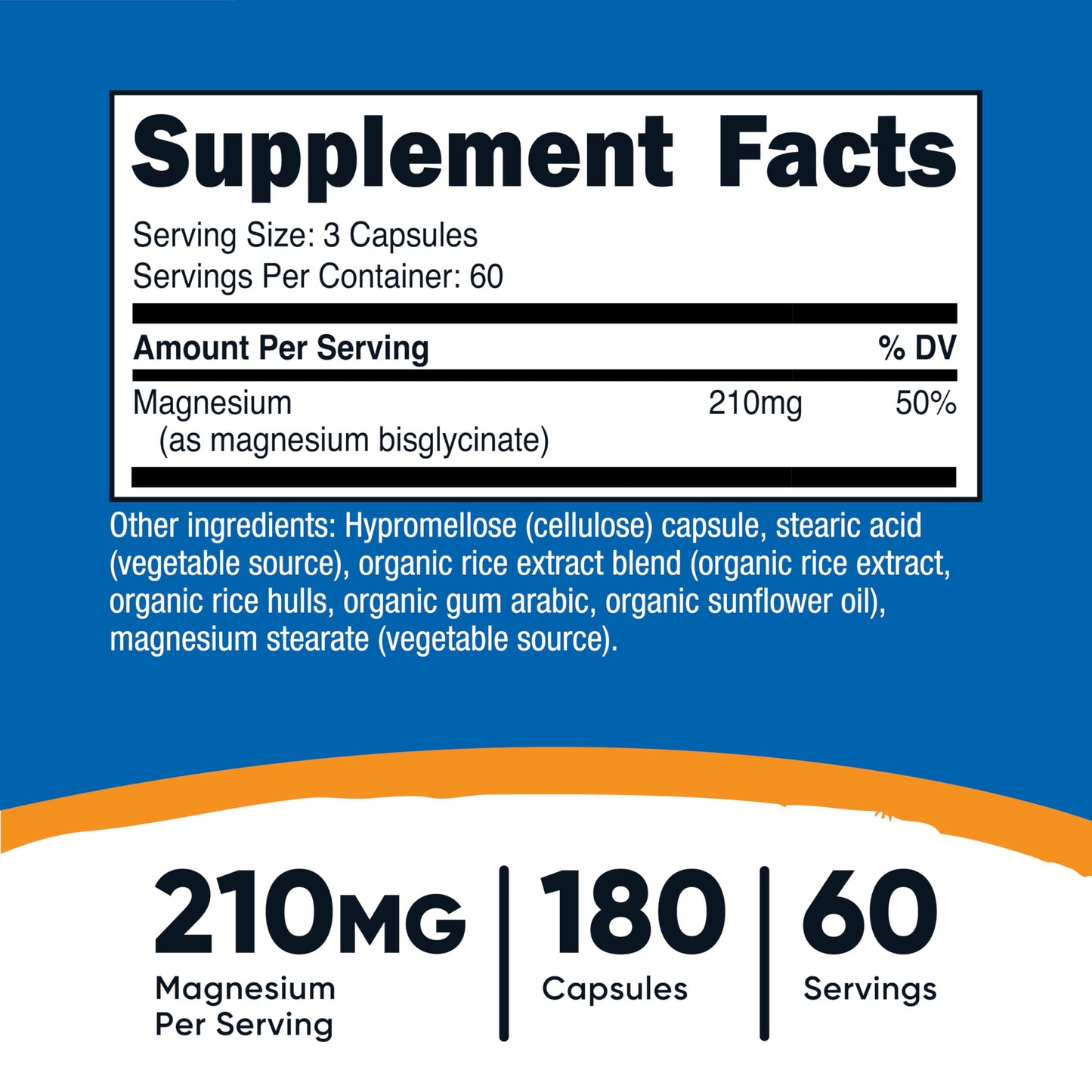 Nutricost Magnesium Glycinate Capsules (180 Capsules, 210 mg Per Serving) - Magnesium Glycinate Supplement for Gentle Absorption NutricostBuy Supplements Australia