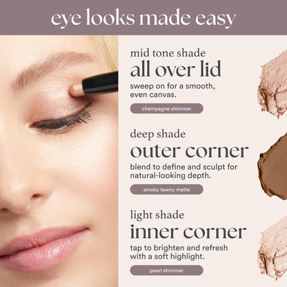 Julep Eyeshadow 101 Cream-to-Powder Waterproof Shadow Stick – Sand Shimmer – Long-Lasting, Crease-Proof, Champagne Toned Shimmer Cream Eyeshadow with Built-in Smudger JulepBuy Supplements Australia