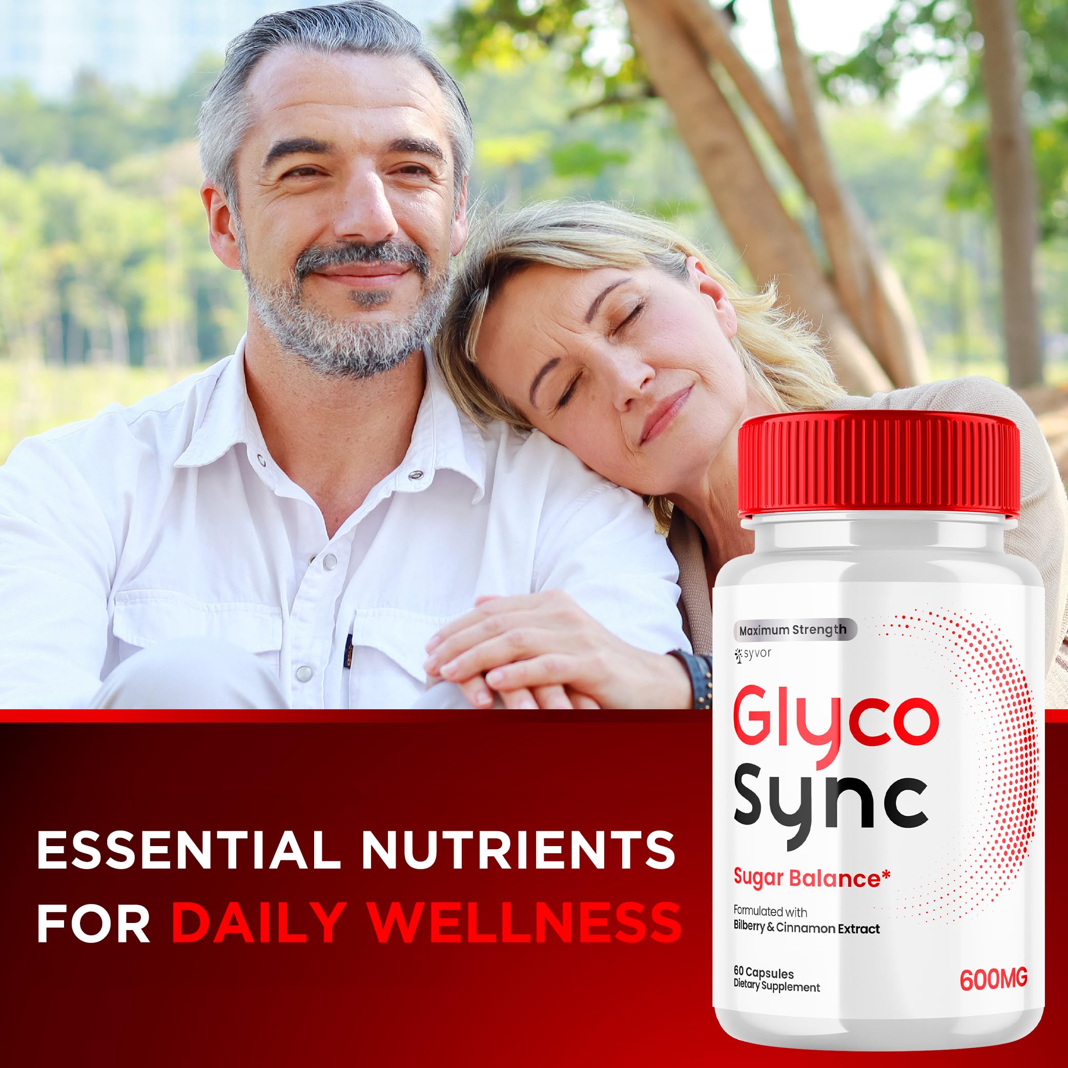 (2 Pack) Glyco Sync Capsules, Official Glyco Sync Balance Pills with All Natural Ingredients, Advanced Formula GlycoSync Joint Health and Wellness Support Max Strength for Men & Women (120 Capsules) Syvor buy supplements Au