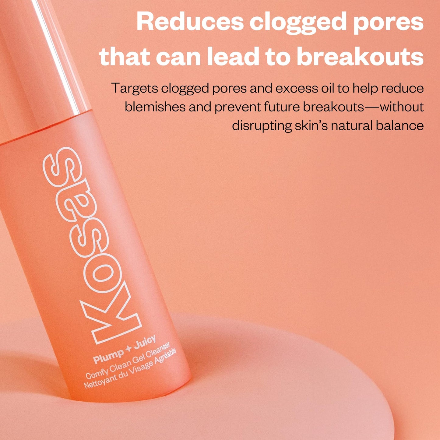 Kosas Plump + Juicy Comfy Clean Gel Cleanser –Hydrating Face Wash for All Skin Types, Deep Clean & Moisturize, Soap & Sulfate Free, with Hyaluronic Acid, Panthenol & Beta Glucan KosasBuy Supplements Australia