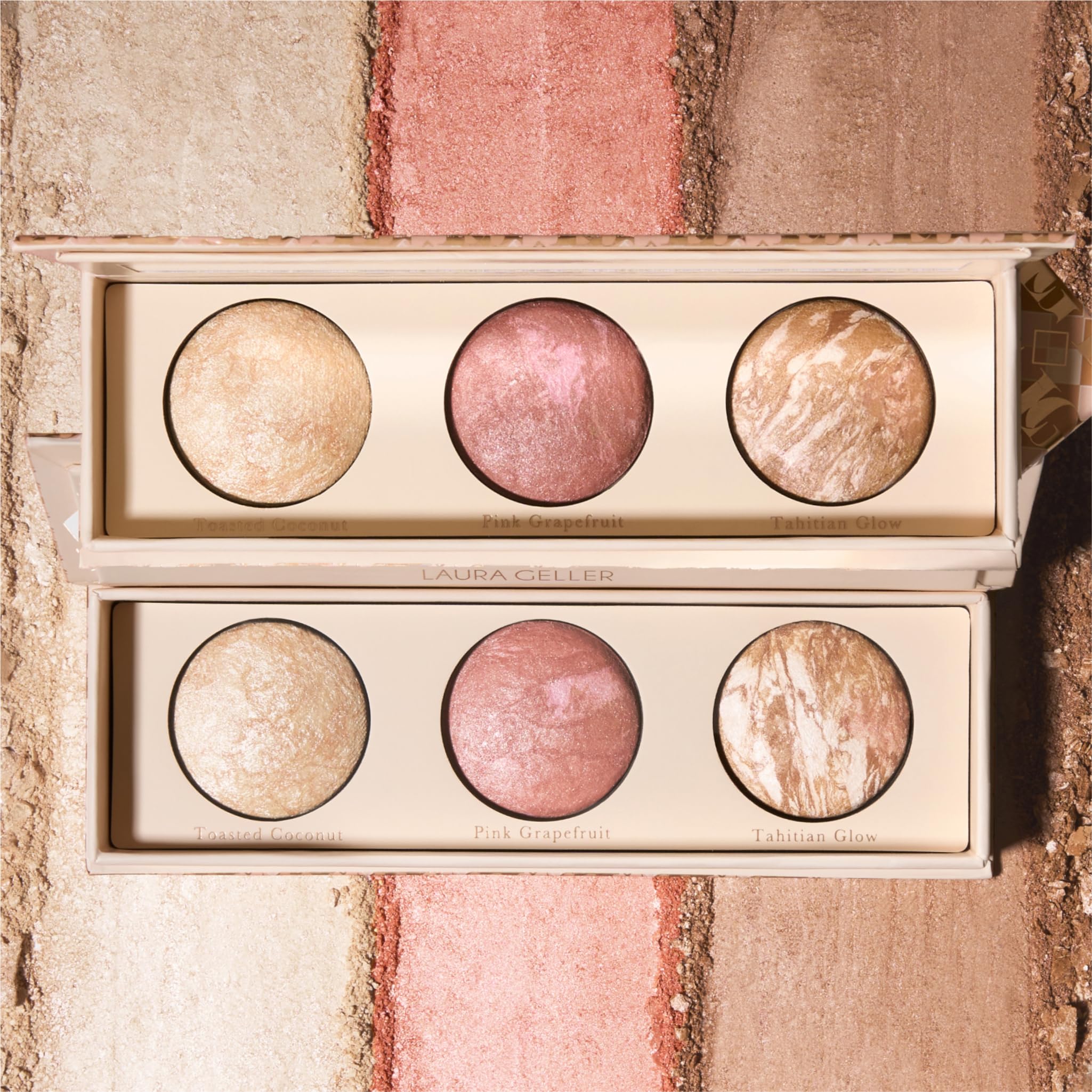 LAURA GELLER NEW YORK Geller's Greatest Lift-n-Glow Baked Trio Palette - Highlighter, Blush, Bronzer - All Skin Tones LAURA GELLER NEW YORKBuy Supplements Australia