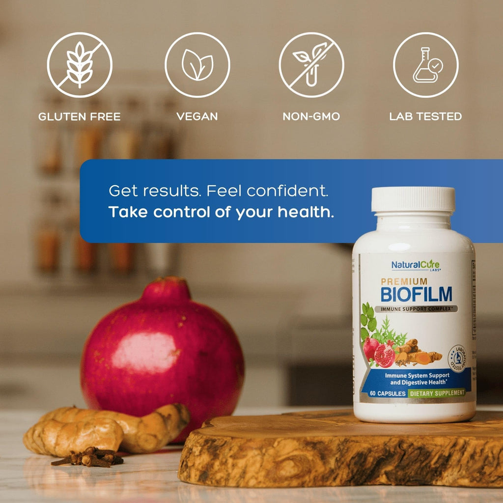 Natural Cure Labs Biofilm Complex – Premium Botanicals & Herbs | Digestive & Immune Wellness Support | Vegan, Non-GMO, Gluten-Free | Supports Gut Balance & Probiotic Activity Natural Cure Labs buy supplements Au