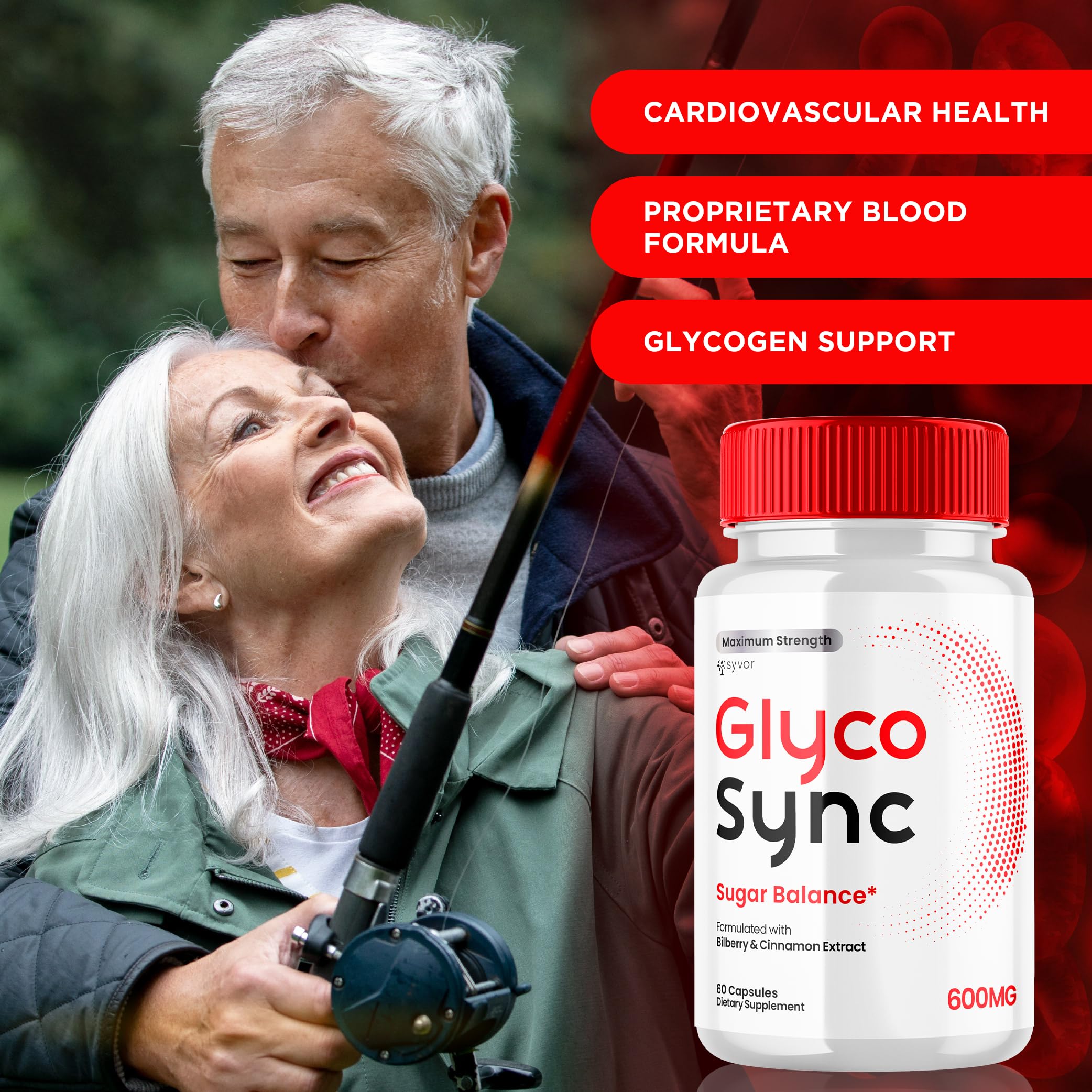 (2 Pack) Glyco Sync Capsules, Official Glyco Sync Balance Pills with All Natural Ingredients, Advanced Formula GlycoSync Joint Health and Wellness Support Max Strength for Men & Women (120 Capsules) Syvor buy supplements Au