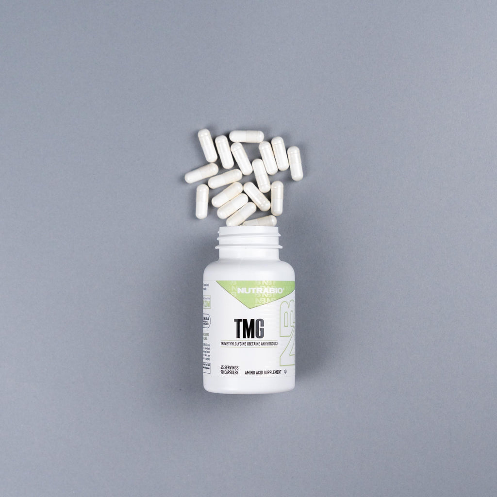 NutraBio TMG Supplements Betaine Anhydrous 500mg Capsules, Trimethylglycine Homocysteine Support NutraBioBuy Supplements Australia