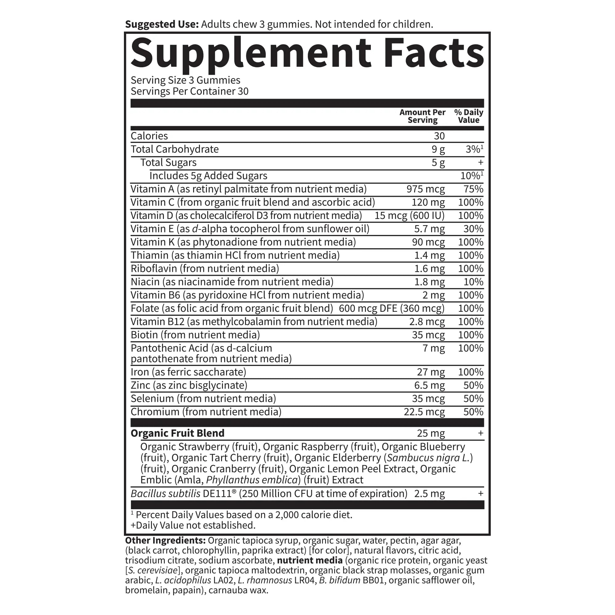 Essential Prenatal Gummy Vitamins for Women with Iron: Folate, Biotin, D3 & B12 + Probiotics for Digestion, Vitamin Code Multivitamin Garden of Life