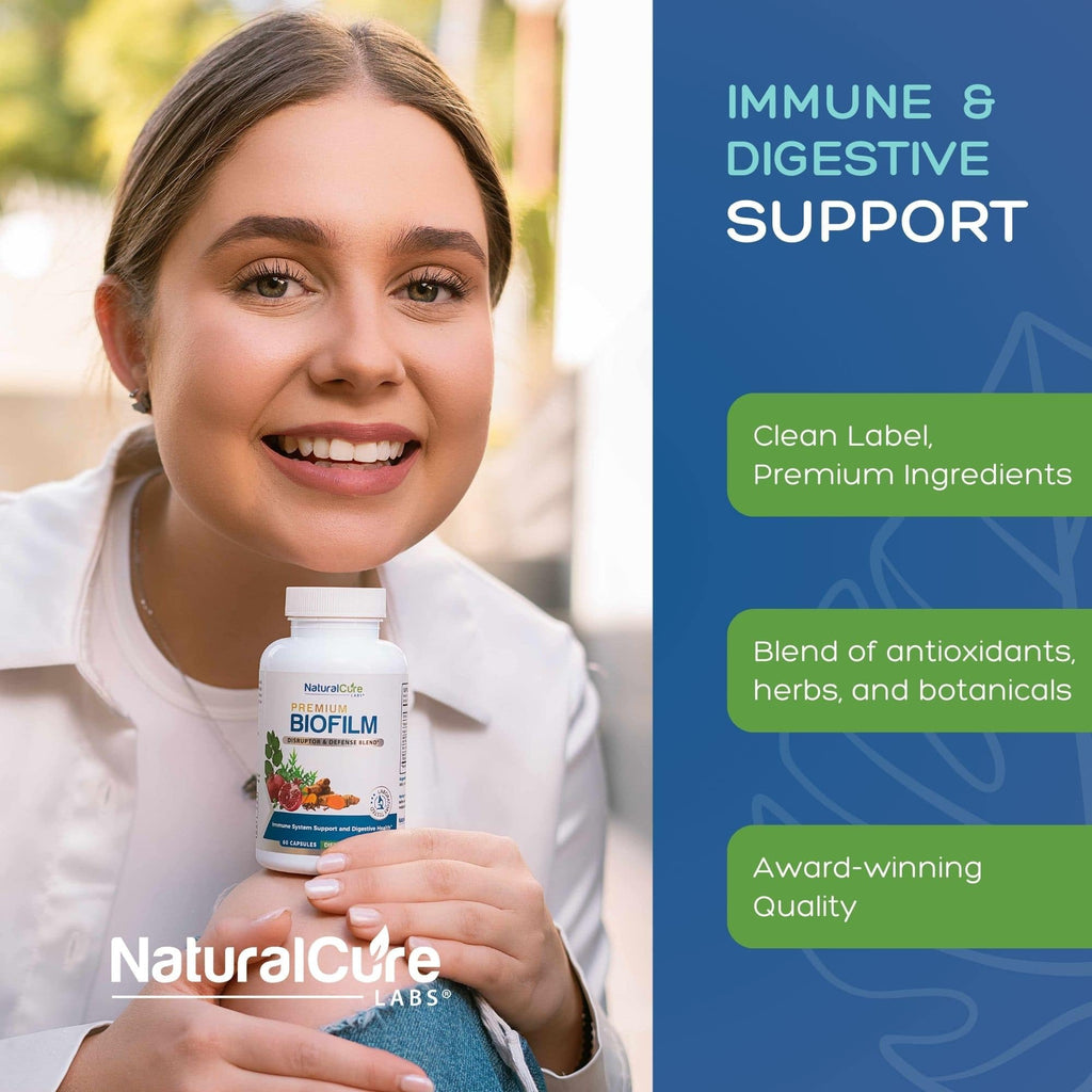 Natural Cure Labs Biofilm Complex – Premium Botanicals & Herbs | Digestive & Immune Wellness Support | Vegan, Non-GMO, Gluten-Free | Supports Gut Balance & Probiotic Activity Natural Cure Labs buy supplements Au