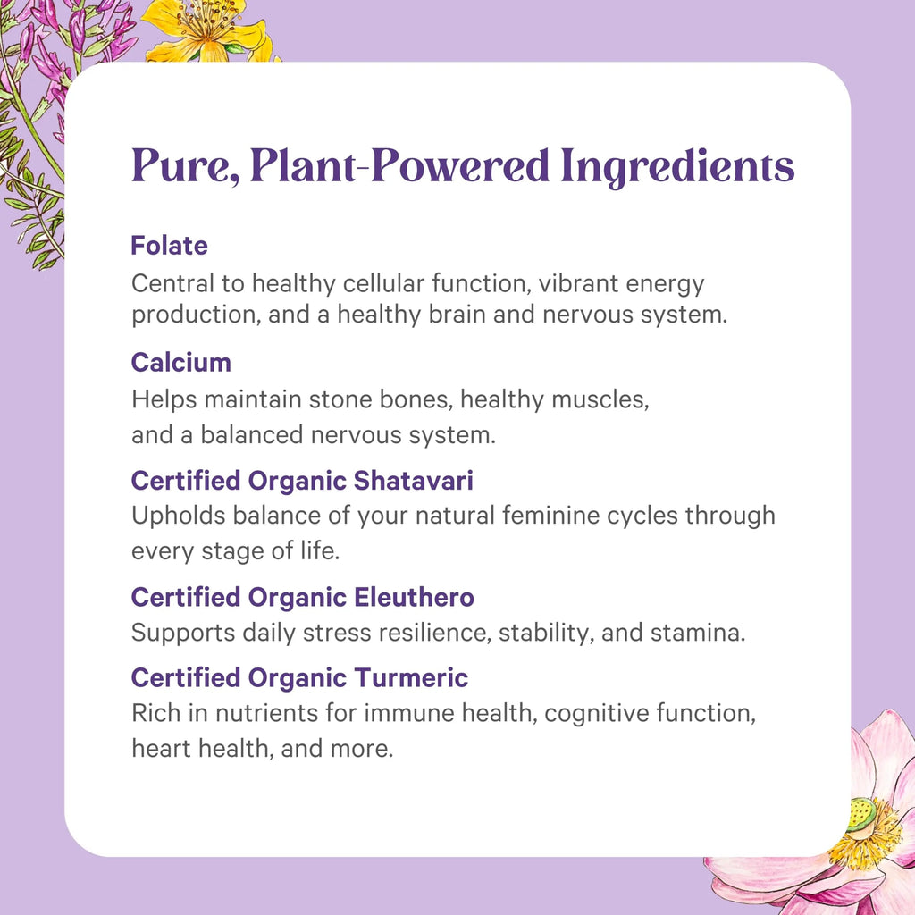 PURE SYNERGY Vita·Min·Herb for Women | Women’s Comprehensive Multivitamin Supplement | Made with Organic Whole Food Non-GMO & Vegan Ingredients | PURE SYNERGY