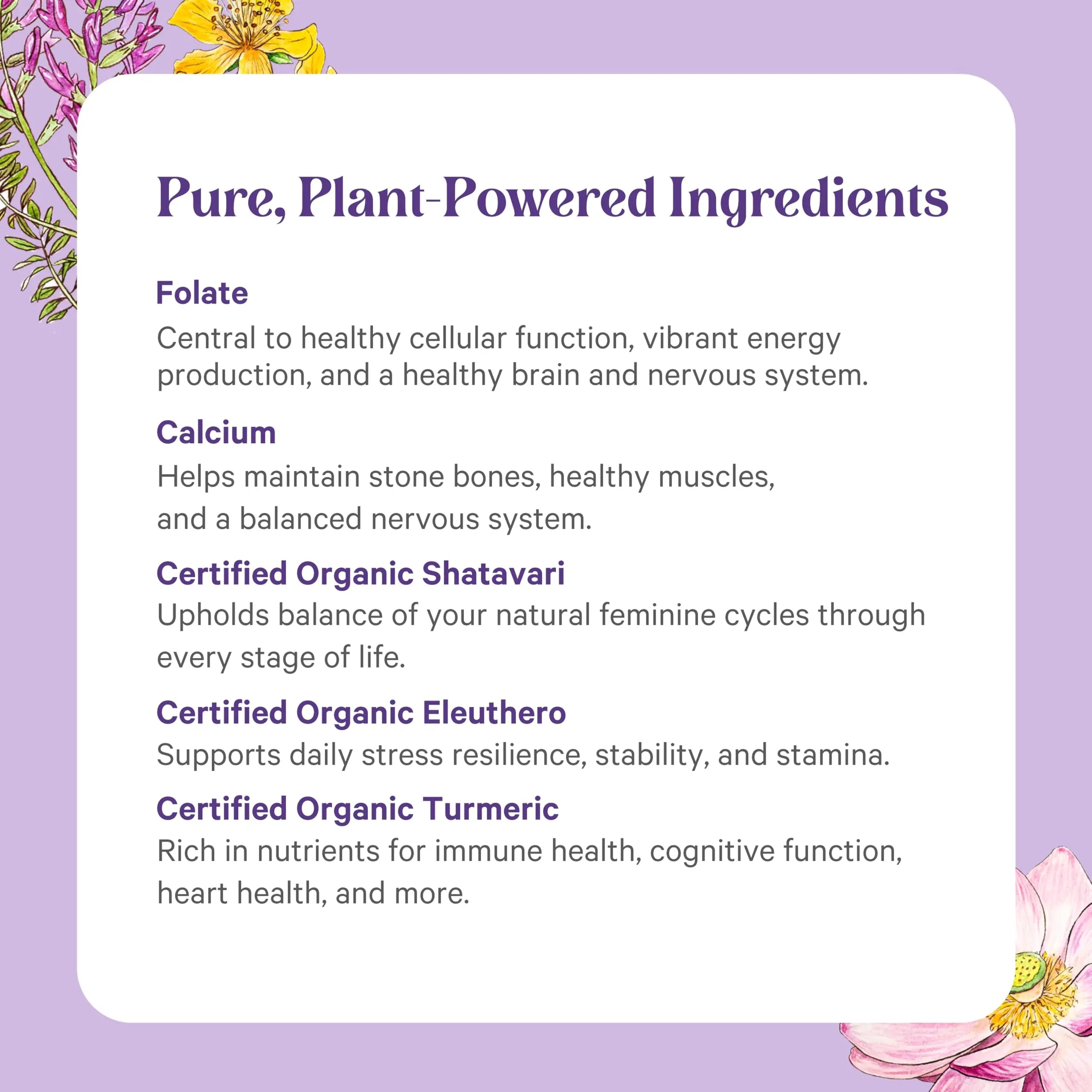 PURE SYNERGY Vita·Min·Herb for Women | Women’s Comprehensive Multivitamin Supplement | Made with Organic Whole Food Non-GMO & Vegan Ingredients | PURE SYNERGY