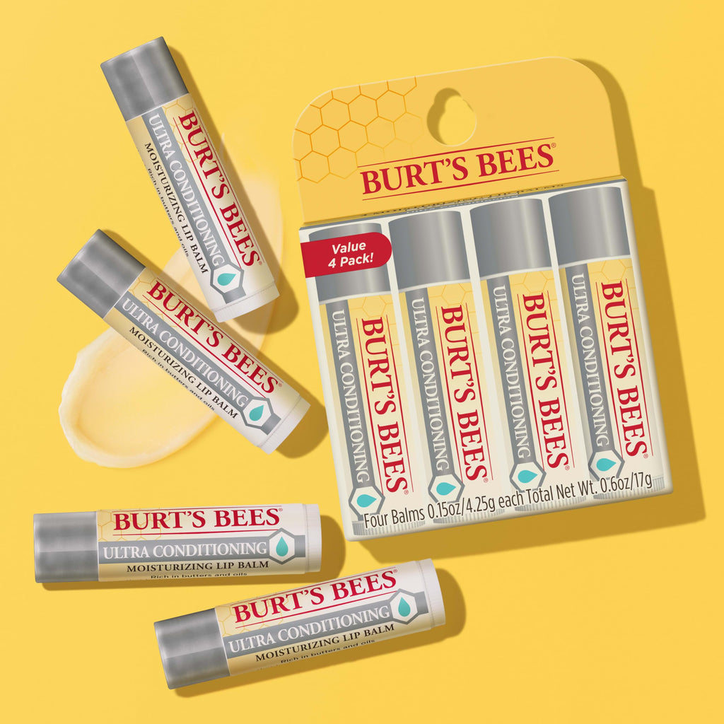 Burt's Bees Easter Basket Stuffers, Balm Bouquet Lip Balm Set, Original Beeswax, Vanilla Bean, Cucumber Mint, Coconut & Pear Pack, Natural Origin Lip Treatment, 4 Tubes, 0.15 oz. Burt's BeesBuy Supplements Australia