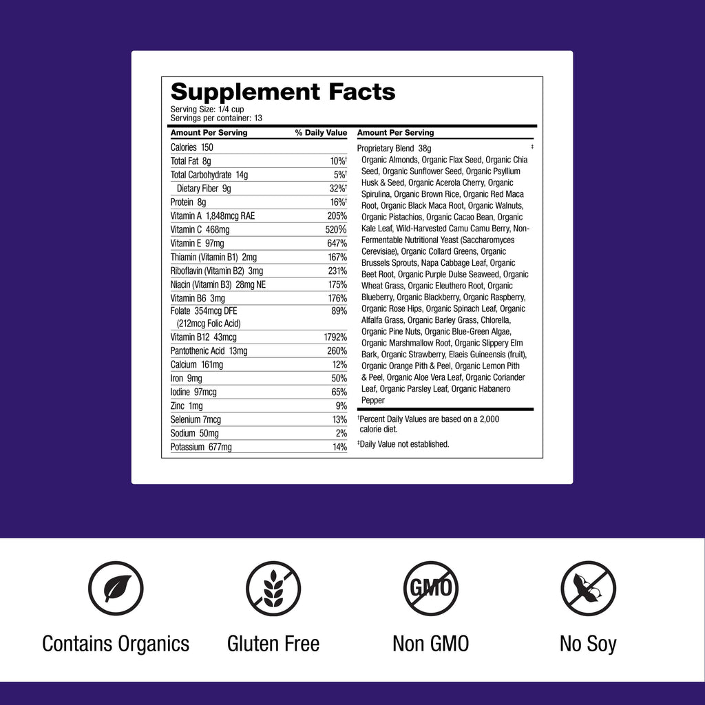 Dr. Schulze's SuperFood Ultra | Organic Super Food Powder | Vitamin B Complex and 520% Vitamin C | May Help Boost Energy & Improve Fitness | Vegan, Non-GMO & Gluten-Free | 17.4 Oz Dr. Schulze'sBuy Supplements Australia