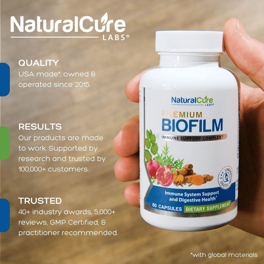 Natural Cure Labs Biofilm Complex – Premium Botanicals & Herbs | Digestive & Immune Wellness Support | Vegan, Non-GMO, Gluten-Free | Supports Gut Balance & Probiotic Activity Natural Cure Labs buy supplements Au