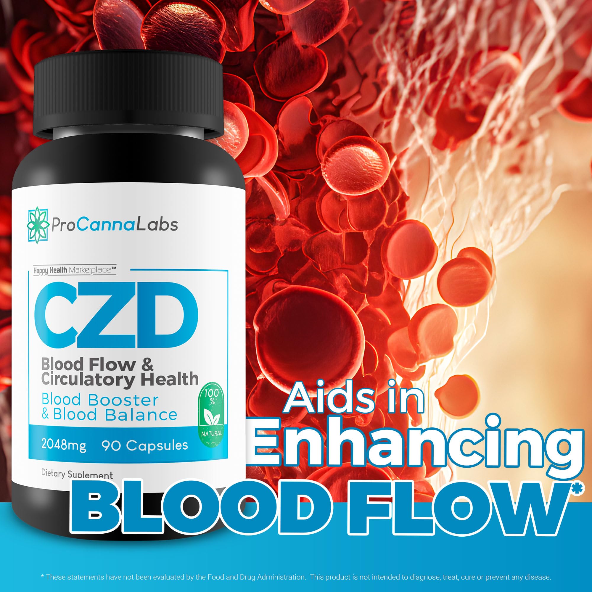 CDZ Supplement Vitamin C D and Zinc Plus Herbs - Our Best Vitamin C D Zinc Blood Booster for Blood Balance & Blood Flow - C Z D Blood Flow & Circulatory Health - Pro Canna Labs Gummies Capsules Happy Health Marketplace buy supplements Au