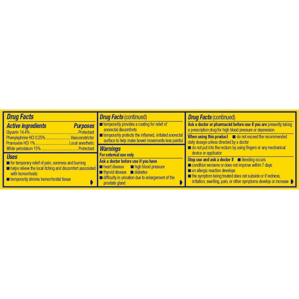 Preparation H Hemorrhoid Symptom Treatment Cream (0.9 Ounce Tube), Maximum Strength Multi-Symptom Pain Relief with Aloe Preparation HBuy Supplements Australia