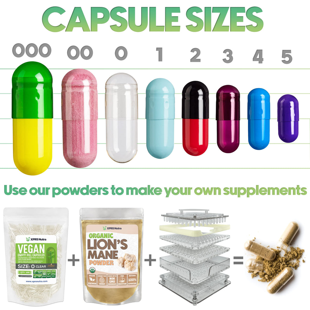 XPRS Nutra Size 1 Empty Capsules - 100 Count Empty Vegan Capsules - Vegetarian Pills - DIY Vegetable Capsule Filling- Veggie Pill Caps for Do-It-Yourself Supplements (Aqua) XPRS NutraBuy Supplements Australia