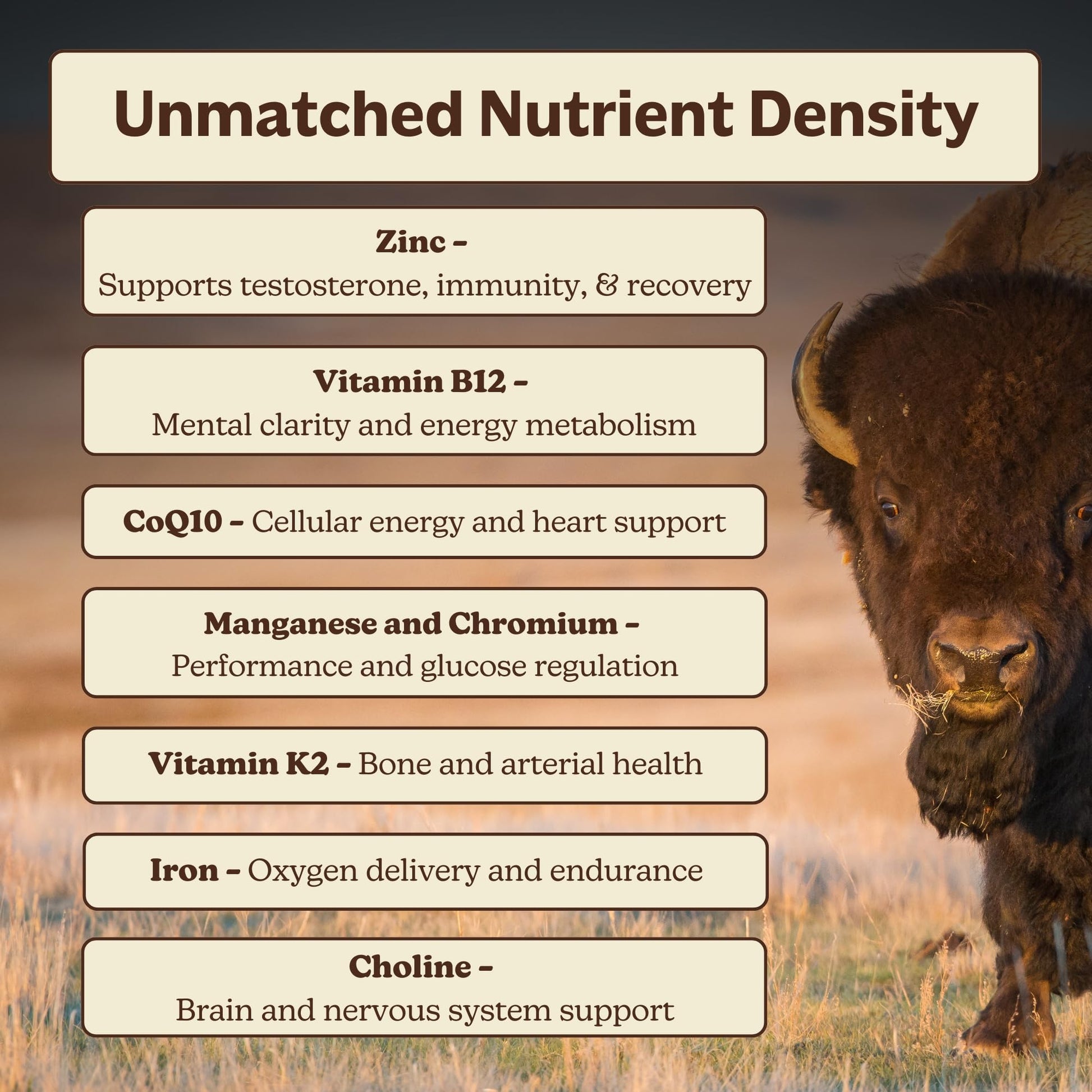 MK Supplements American Beast | Bison Liver & Heart Capsules | ~49x More CoQ10 Than Beef Liver | Regeneratively Raised Bison | 150 Capsules MK SupplementsBuy Supplements Australia