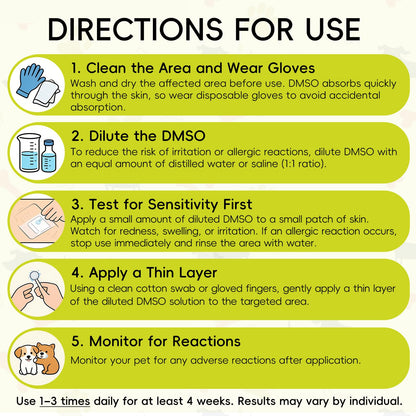 Topical 99.995% DMSO for Dogs Lipoma, Lipoma Treatment for Dogs, Reduce Fatty Lumps and Bumps Inflammation, Swelling, Dog Pain Relief, DMSO in Glass Bottle with Precision Dropper, 1.7 oz Jdicklary buy supplements Au