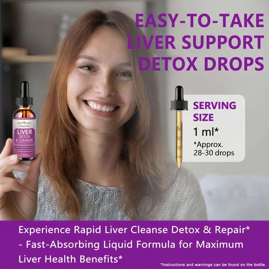 Liver Cleanse Detox & Repair Drops - Liquid Liver Support Tincture with Milk Thistle, Dandelion, Artichoke, TUDCA, NAC, Chanca Piedra - 15-in-1 Advanced Liver Detox Health Supplement - Vegan, Non-GMO HZZYPLANT buy supplements Au