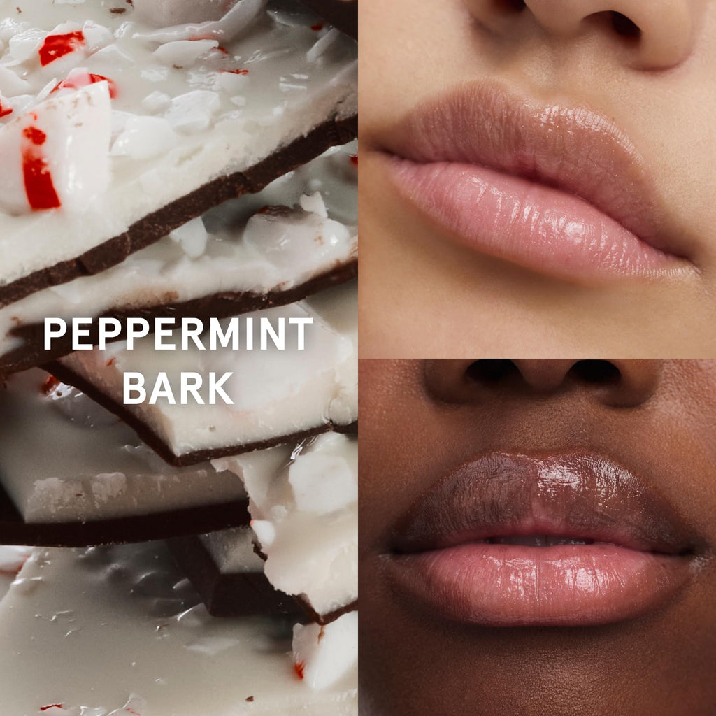 Glossier Balm Dotcom Hydrating Lip Balm Duo - Peppermint Bark & Ginger Snap - Lanolin, Beeswax & Castor Oil for Dry Lips - Nourishing Lip Care Gift Set, 2 x 15ml GlossierBuy Supplements Australia