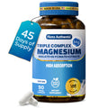 Bottle of Fkms Authentic Triple Complex Magnesium supplement with a '45 Days of Supply' tag on a white background.