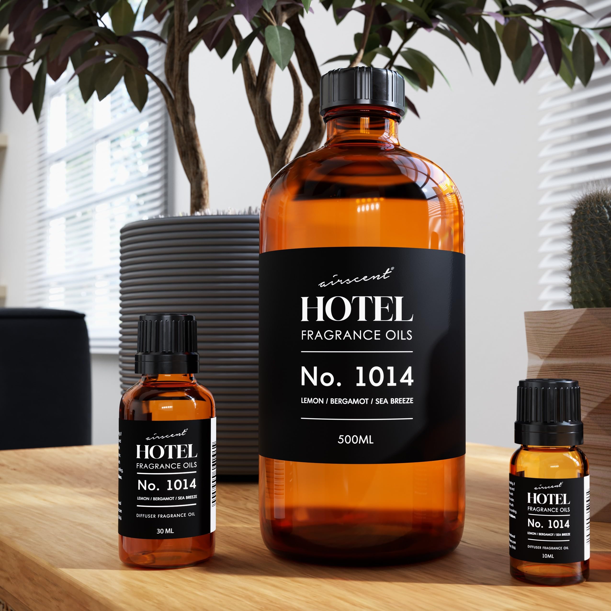 AirScent Hotel Diffuser Oil No. 1014 - The Iconic 5-Star Hotel Coastal Blend - Lemon Bergamot Sea Breeze - Fragrance Oil for Ultrasonic and Waterless Diffusers and Crafting - 500 mL Air-Scent buy supplements Au