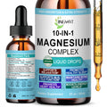 High Absorption Magnesium Complex Drops | 10-in-1 Liquid Magnesium Complex for Women & Men with Glycinate,Citrate,Taurate | for Stress Relief,Sleep,Heart Health | Vegan,Non-GMO,Fast-Acting Formula JINGYAT buy supplements Au