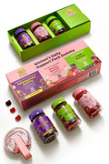 Women's Multivitamin Gummy Pack, 3 Support for Hair Skin Nails Sleep Daily Health, Vitamins A, D, C, E, Biotin, Ashwagandha SUNGIVEN