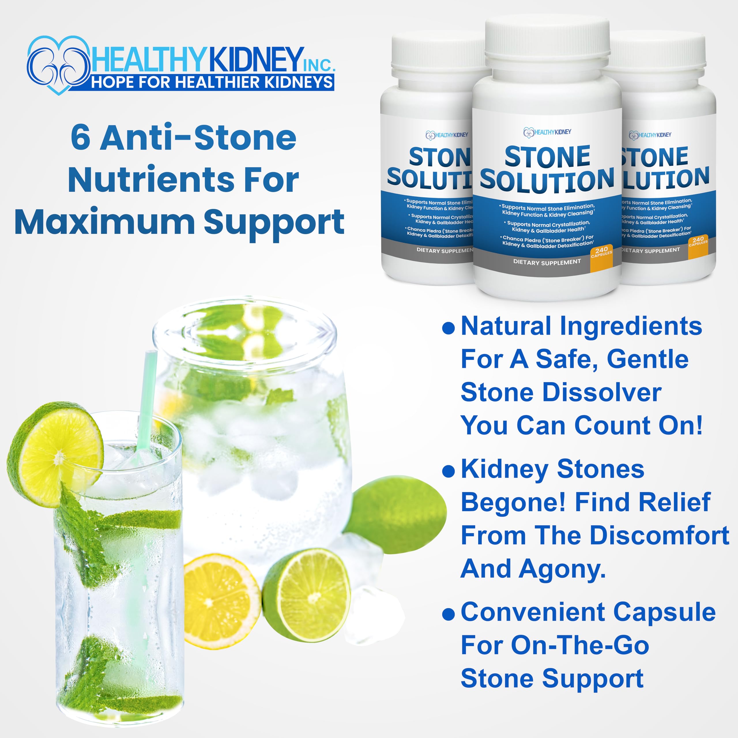 Stone Solution Capsules- Natural Dissolver, Kidney Stone Support & Kidney Cleanser Chanca Piedra Stone Breaker Gallbladder Cleanse, Flush & Stop Recurrence, Stone Relief 60 Servings Kidney Restore buy supplements Au