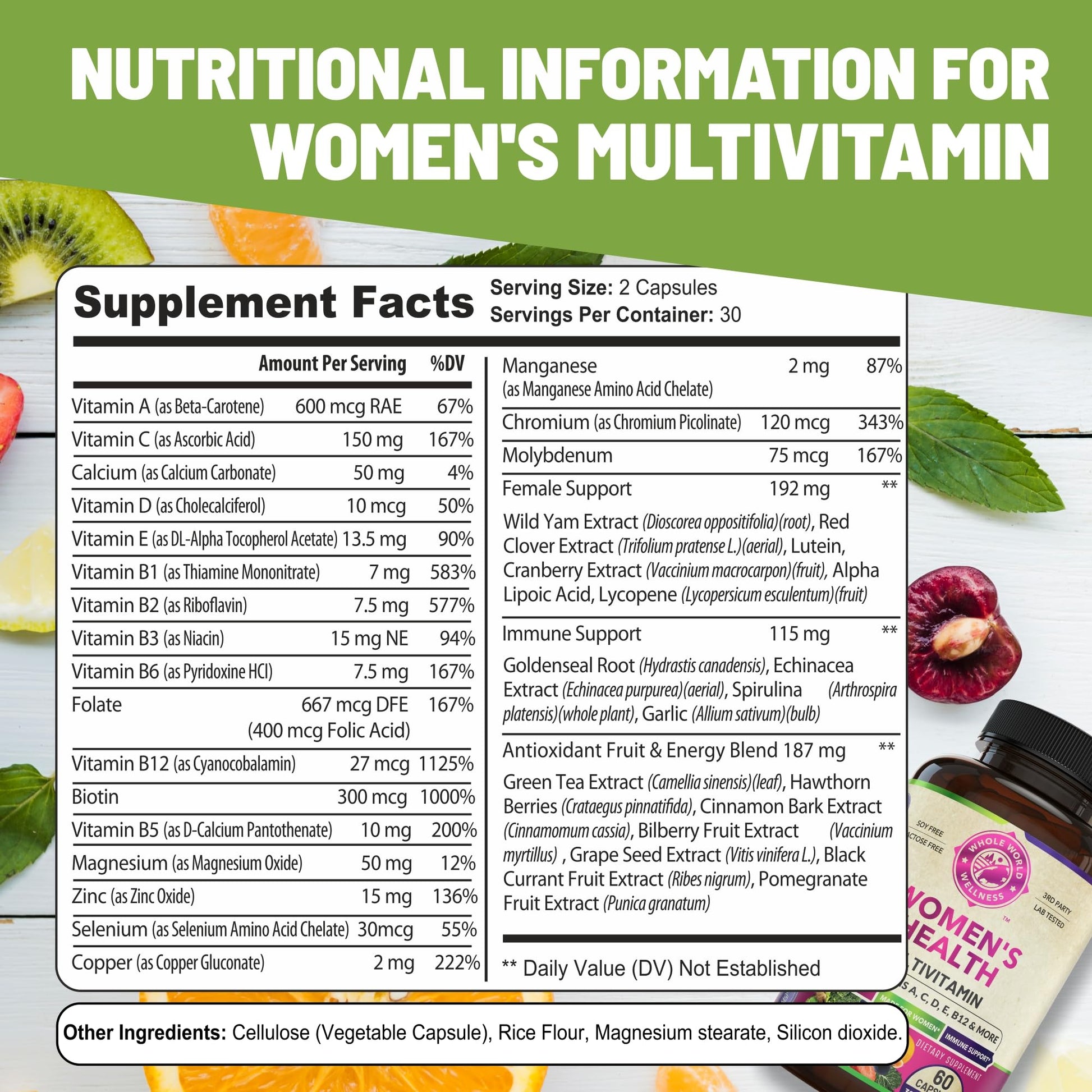 Womens Daily Multivitamins & Mens Daily Multivitamins Bundle (One Bottle Each) - Supports Holistic Wellness, Including Energy & Focus. Multivitamin & Multimineral Blend. Made in The USA. WHOLE WORLD WELLNESS buy supplements Au