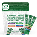 Optimal Human Superfood Greens Powder – 90+ Ingredient Blend with Lion’s Mane Supplement, Ashwagandha & Turmeric – Non-GMO, Soy-Free, Mushroom Supplements for Women – 20 Sachets O HBuy Supplements Australia