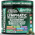 Organic Lymphatic Drainage Supplements | Elderberry Bladderwrack Burdock Root Black Seed Oil Spirulina Sea Moss Ashwagandha Chlorella Amla Beet Moringa Chlorophyll Lymph System Capsules By Clean Nutra Clean Nutraceuticals buy supplements Au
