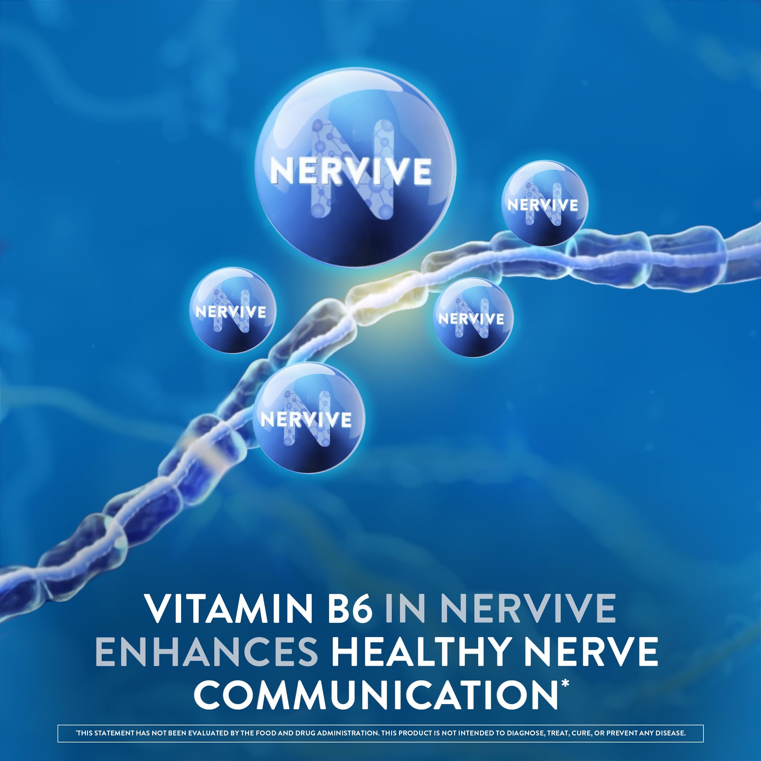 Nervive Nerve Health, Alpha Lipoic Acid, Fortify Nerve Health, Healthy Nerve Function, Healthy Blood Circulation, Supplement, Tablet, 60 Tablets NerviveBuy Supplements Australia