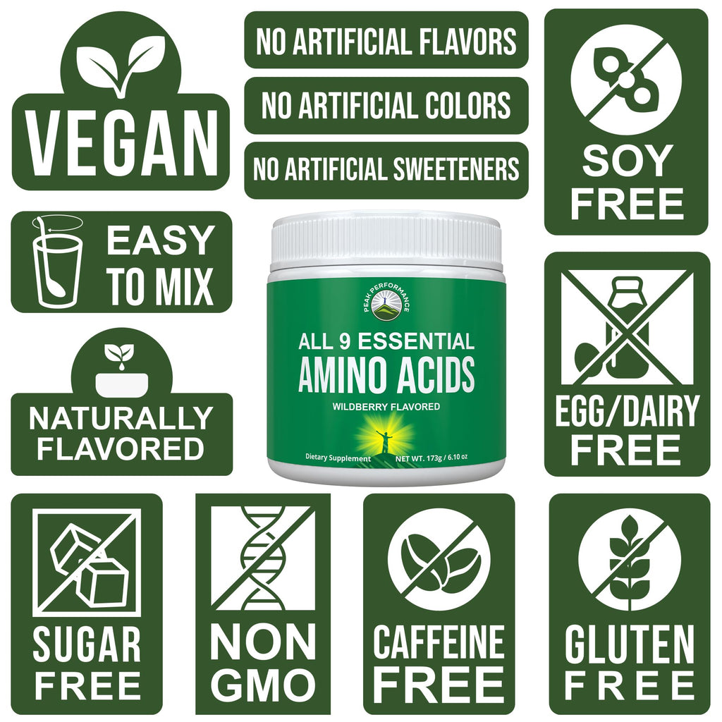 All 9 Essential Amino Acids Powder. Pre + During + Post Workout with EAAs + BCAAs for Energy, Muscle Growth, and Recovery. Non-GMO BCAA and EAA Powders for Men + Women. 3rd Party Tested. Wildberry Peak PerformanceBuy Supplements Australia
