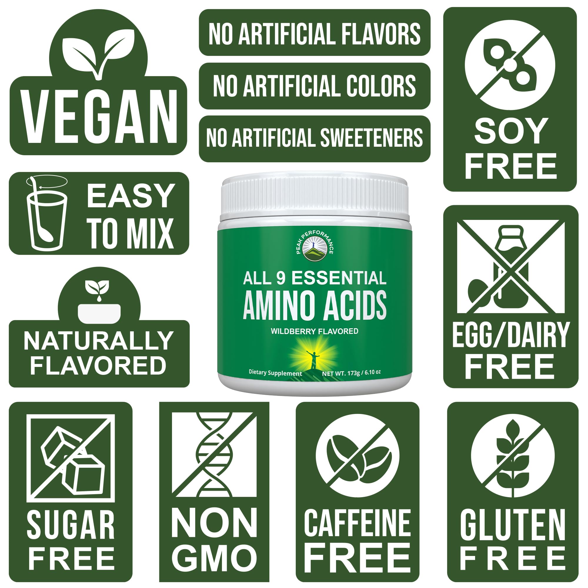 All 9 Essential Amino Acids Powder. Pre + During + Post Workout with EAAs + BCAAs for Energy, Muscle Growth, and Recovery. Non-GMO BCAA and EAA Powders for Men + Women. 3rd Party Tested. Wildberry Peak PerformanceBuy Supplements Australia