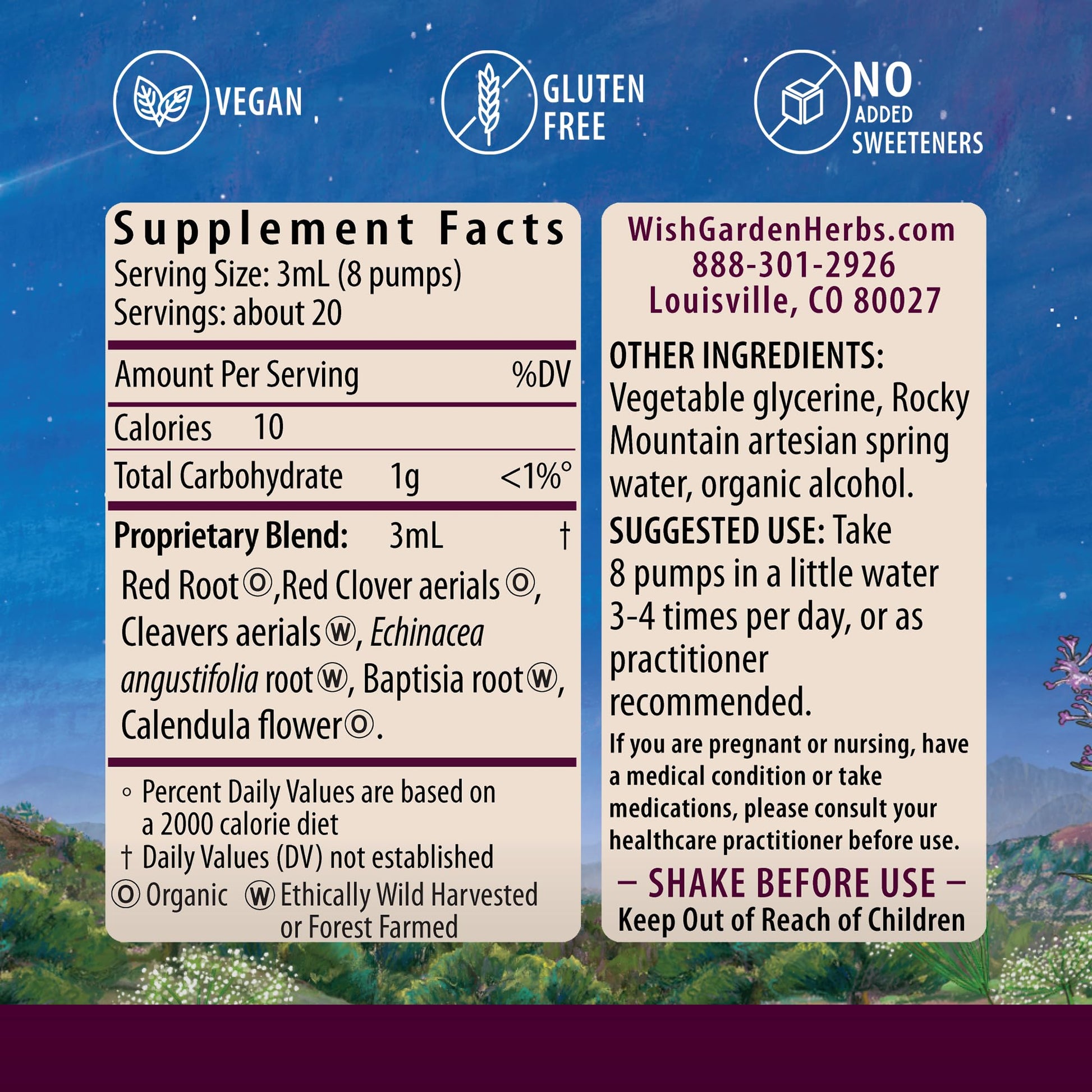 WishGarden Herbs Lymph Mover - Organic Lymphatic Drainage Drops with Echinacea, Cleavers & Red Root - Immune Support Supplement, Lymph System Support - Liquid Herbal Tincture, Gluten-Free, Vegan, 2oz WishGarden buy supplements Au
