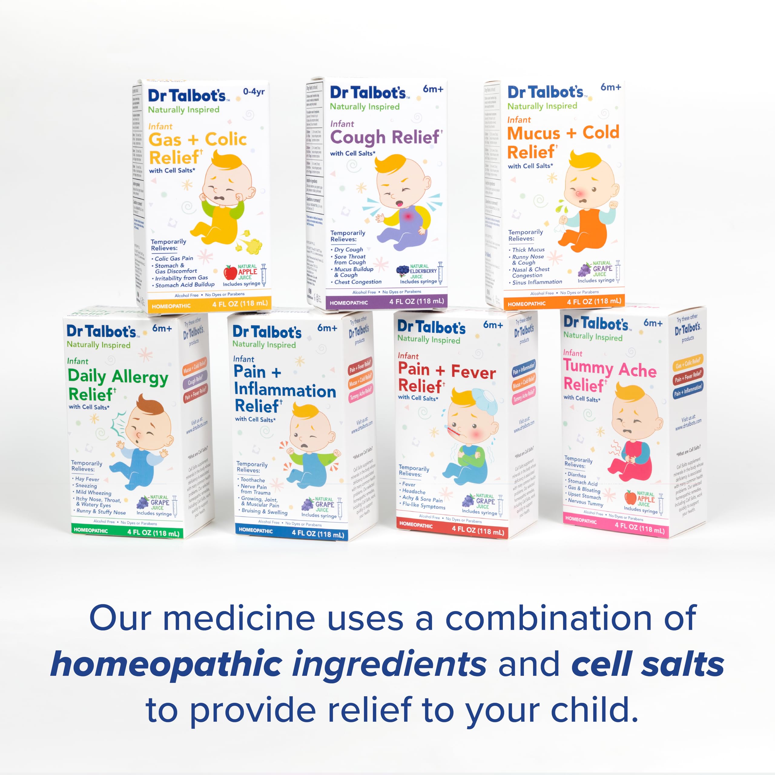 Dr. Talbot's Infant Pain and Fever Relief Liquid Medicine - 4 fl oz - 6+ Months - Grape Juice Flavor - No Alcohol, Dyes, or Parabens - Baby Essentials Dr. Talbot'sBuy Supplements Australia