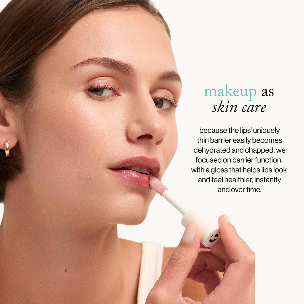 goop Beauty Hydra-Barrier Gel Gloss | Hydrating Lip Gloss to Moisturize & Plump Lips | Hyaluronic Acid & Vitamin E | Blossom - Sheer Petal Pink | 0.13 oz goopBuy Supplements Australia