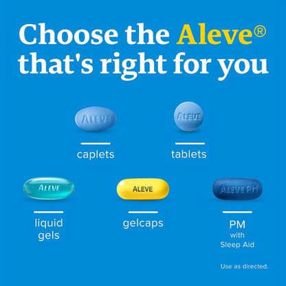Aleve Caplets, Naproxen Sodium 220 mg (NSAID), Pain Reliever/Fever Reducer, #1 Orthopedic Surgeon Recommended, 270 Count AleveBuy Supplements Australia