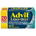 Advil Liqui-Gels Pain Reliever and Fever Reducer, Pain Medicine for Adults with Ibuprofen 200mg for Headache, Backache, Menstrual Pain and Joint Pain Relief - 180 Liquid Filled Capsules AdvilBuy Supplements Australia